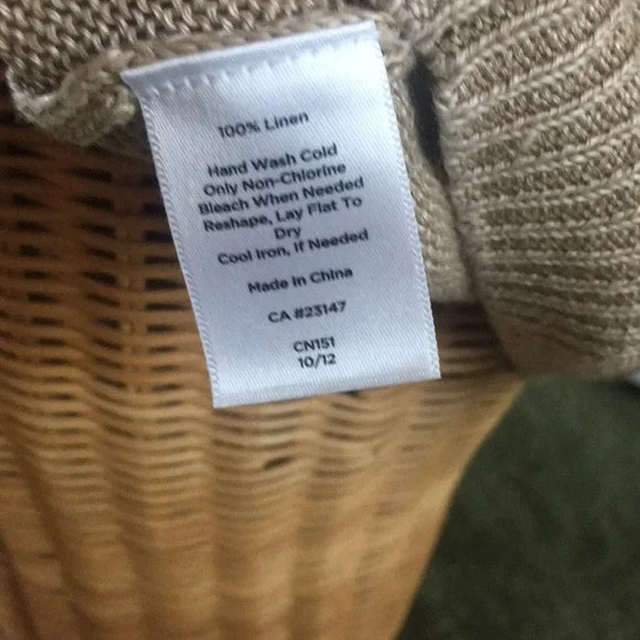 Talbots 100% Linen sweater - Picture 7 of 8